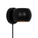 Nordlux Belir Wandleuchte Metall Schwarz | Geeignet für 1x G9