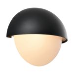 Nordlux Scorpius Wandleuchte Rund Schwarz | Geeignet für 1x E27