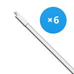 Mehrfachpackung 6x LED Feuchtraumleuchte 27W 2970lm - 840 Kaltweiß | 150cm